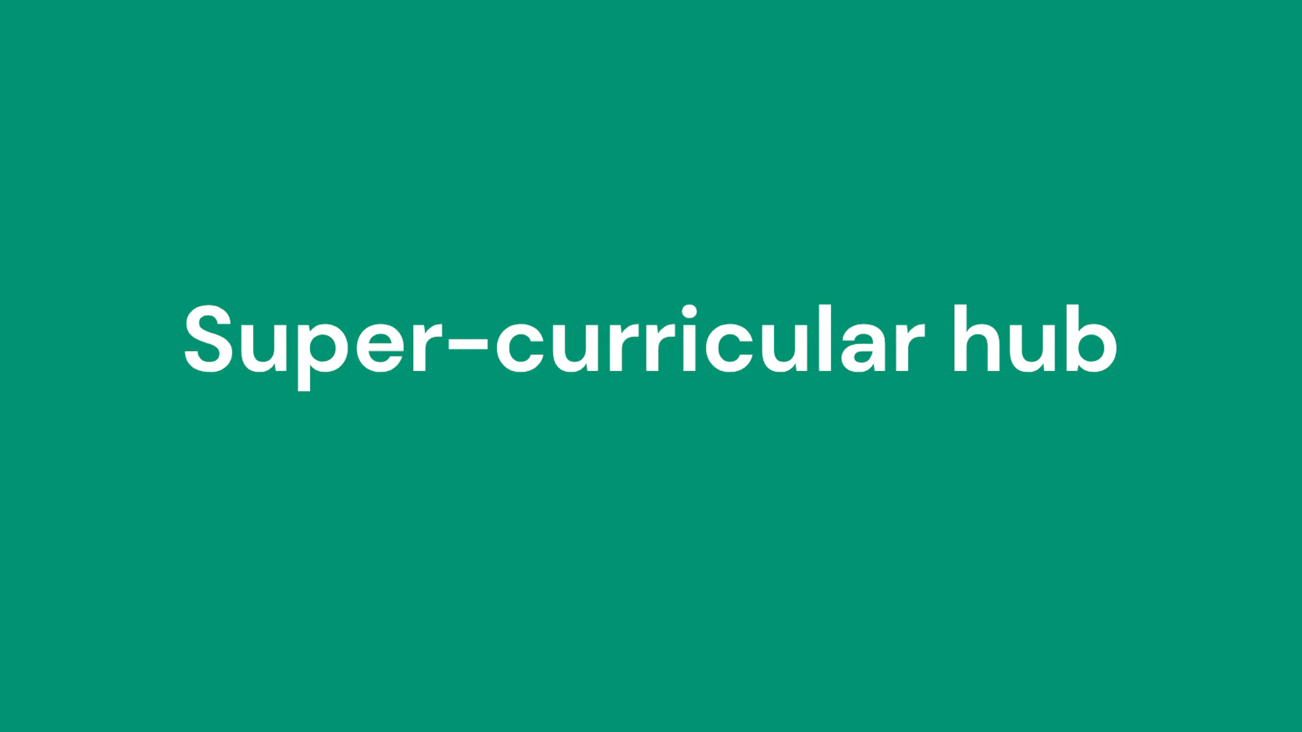 Supercurricular hub title image