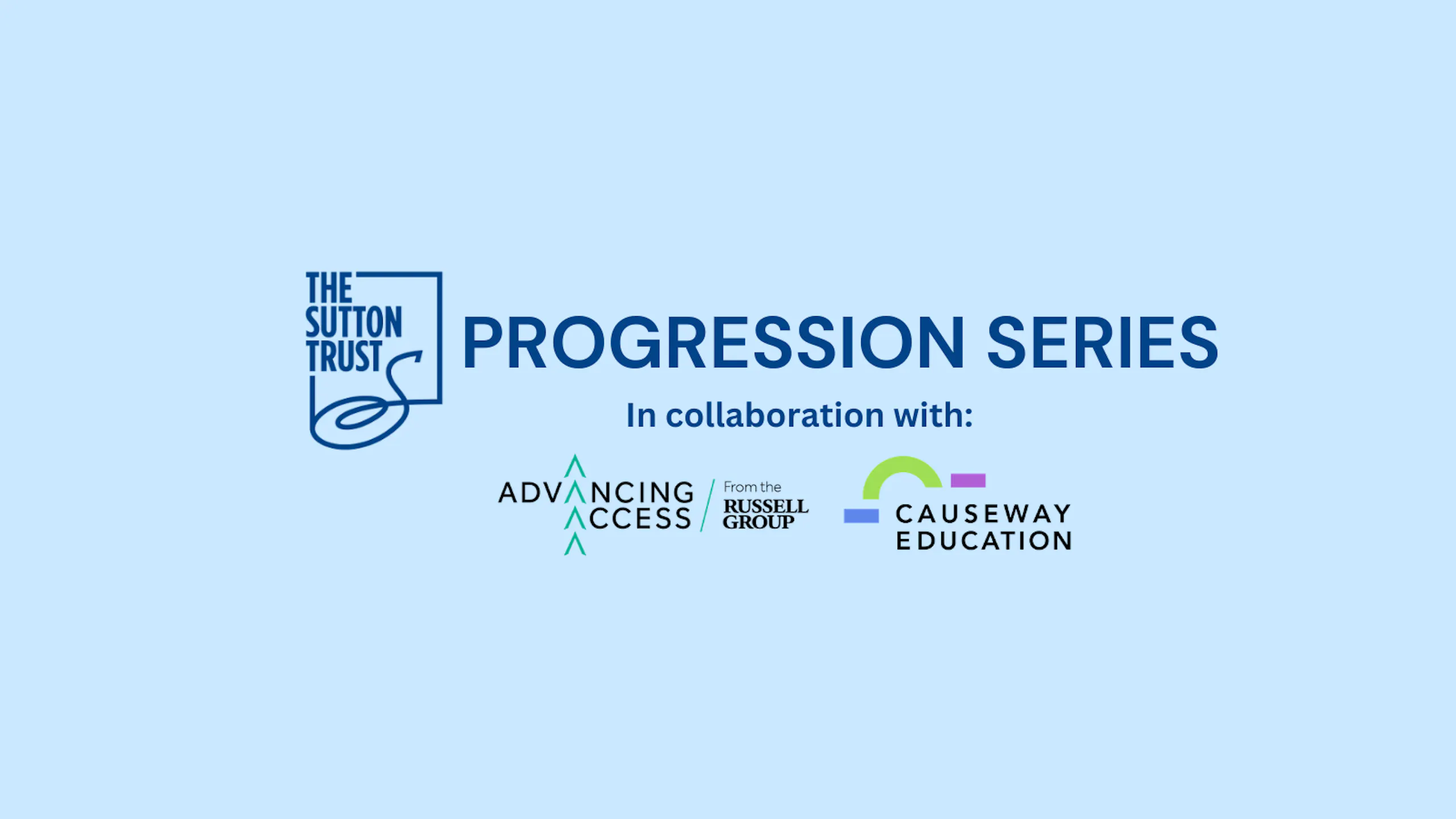 Sutton trust progression series masthead final
