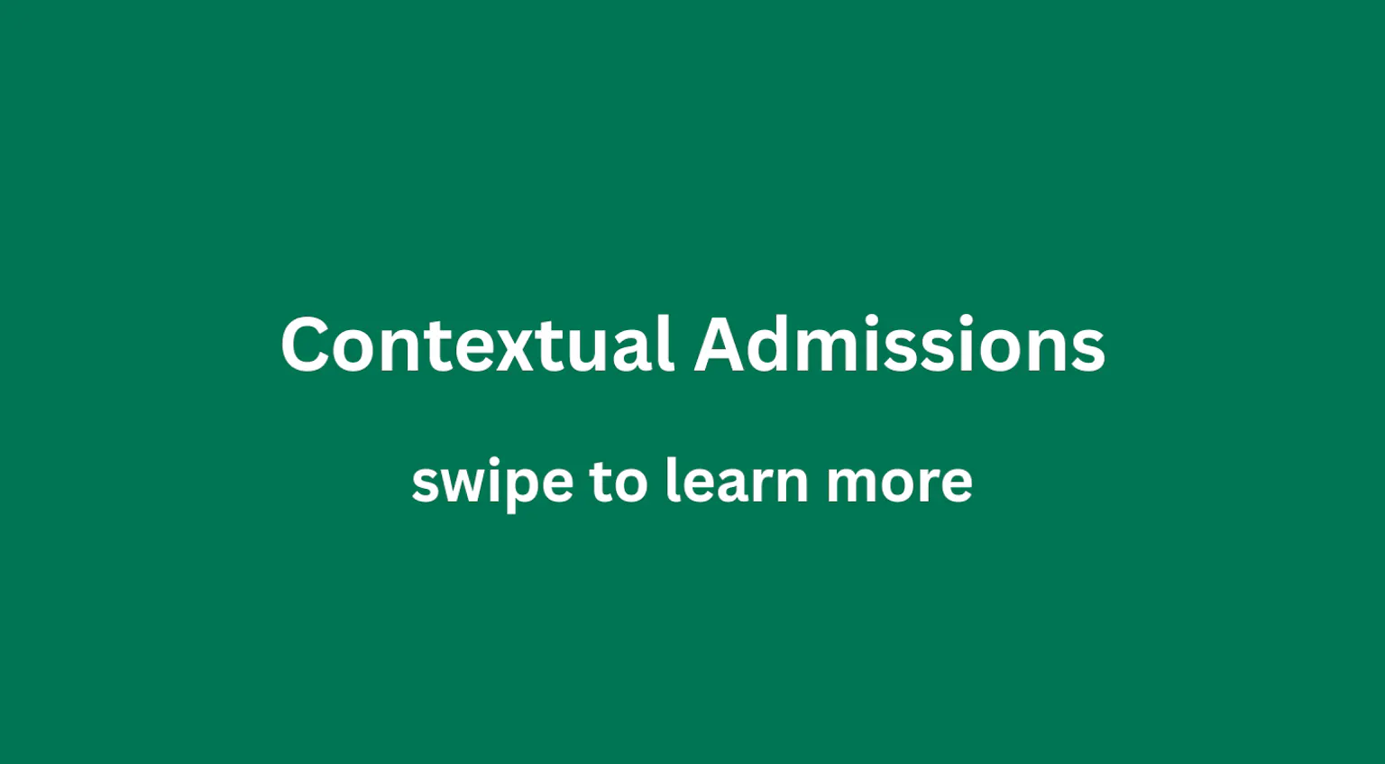 Contextual admissions updated title